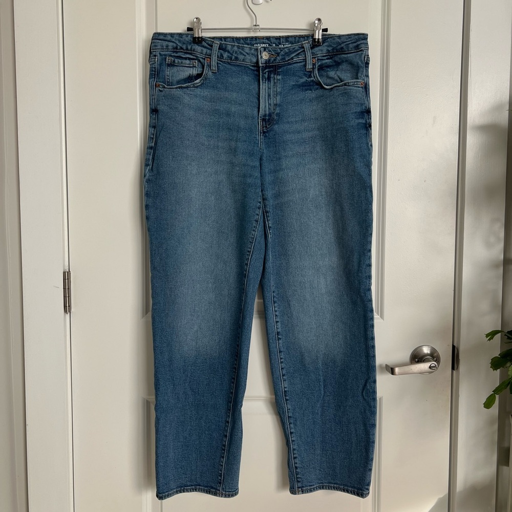 Old Navy OG Loose Jeans | Light Blue Denim | Low Rise | Size 16